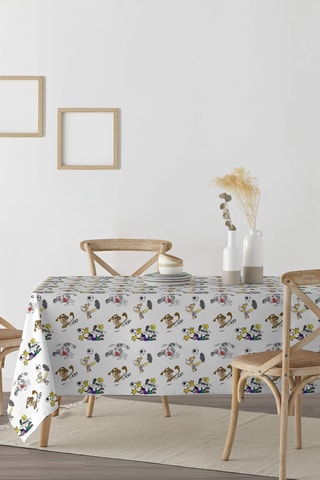 Nappe antitache Soccer Looney Tunes - Blanc