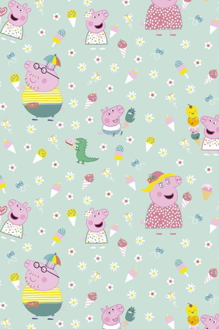 Nappe antitache Summer Peppa Pig - Turquoise