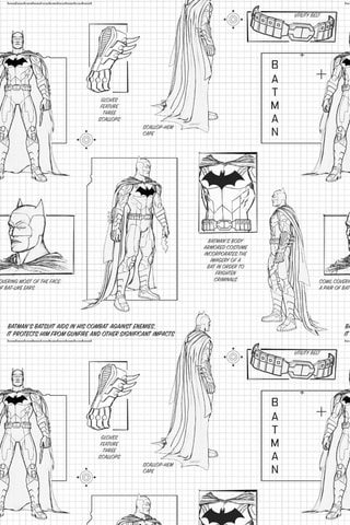 Nappe antitache Batman La Ligue des Justiciers DC Comics - Blanc