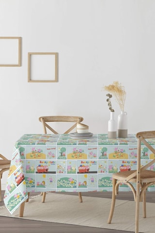 Nappe antitache Comic Peppa Pig - Turquoise