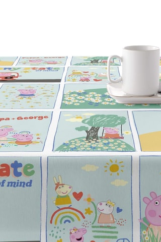 Nappe antitache Comic Peppa Pig - Turquoise