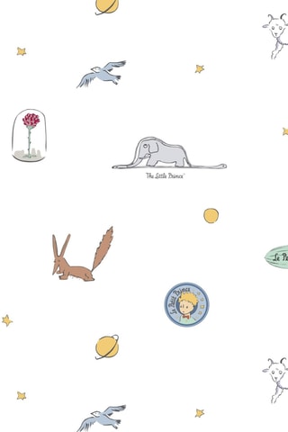 Nappe antitache Le Petit Prince - Blanc