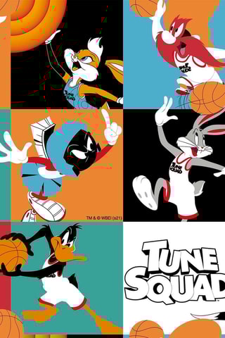 Nappe antitache Tune Squad Looney Tunes - Orange