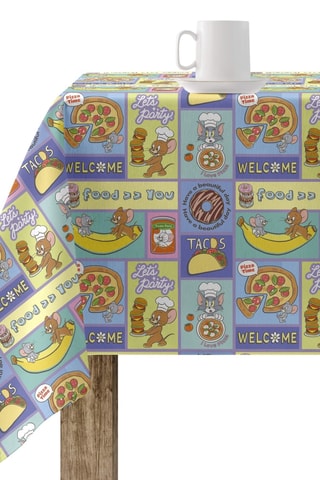 Nappe antitache Tom et Jerry - Bleu