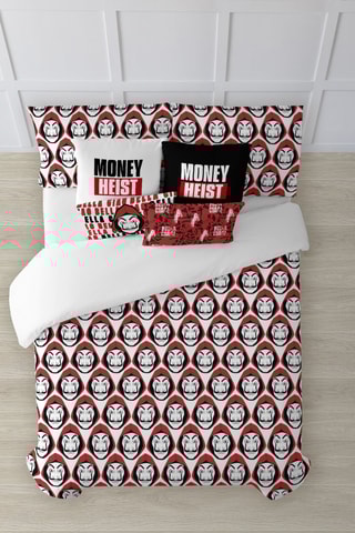 Housse de couette en coton 69 fils/cm²  La casa de papel - Rouge