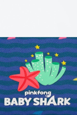 Lancheira Baby Shark Azul e vermelho