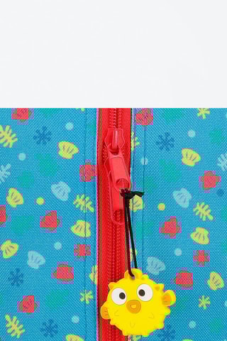 Lancheira Baby Shark Azul e vermelho