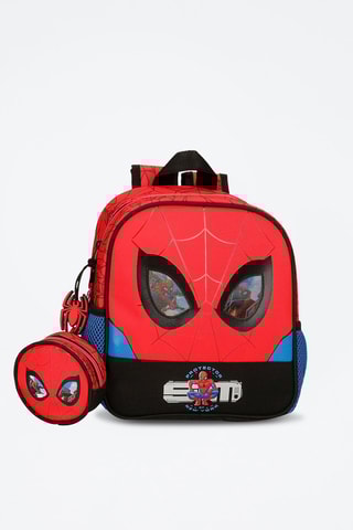Mochila Homem-Aranha Marvel Disney - Vermelho e preto