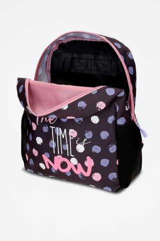 Mochila Azul-escuro e rosa