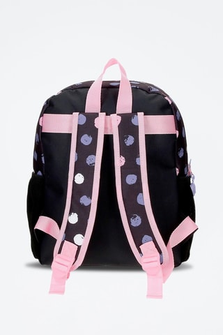 Mochila Azul-escuro e rosa