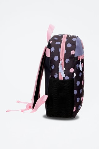 Mochila Azul-escuro e rosa
