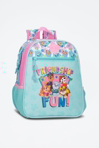 Mochila Patrulha Pata Turquesa e rosa