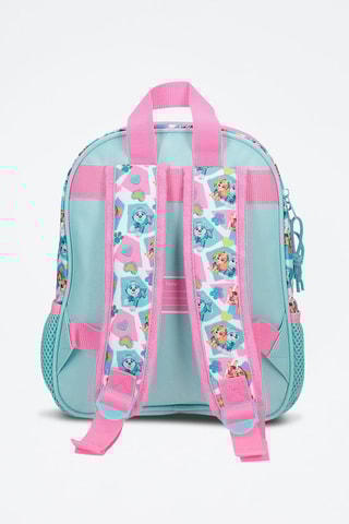 Mochila Patrulha Pata Turquesa e rosa