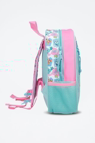 Mochila Patrulha Pata Turquesa e rosa