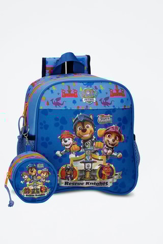 Mochila Patrulha Pata Azul e amarelo