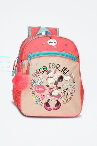 Mochila Minnie Mouse Disney Rosa e turquesa