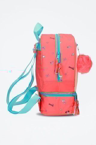 Mochila Minnie Mouse Disney Rosa e turquesa