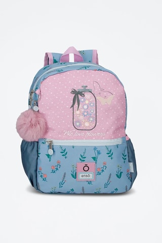 Mochila - Azul e rosa-pálido