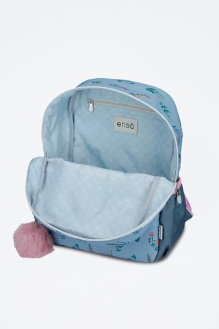 Mochila - Azul e rosa-pálido