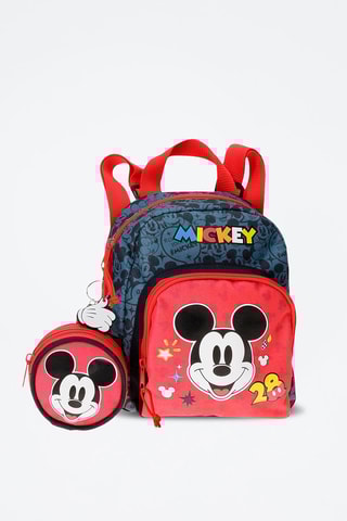 Mochila Mickey Mouse Disney - Vermelho e cinzento