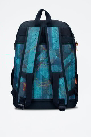 Mochila - Turquesa e preto