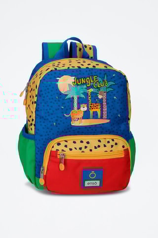 Mochila  - Azul e vermelho