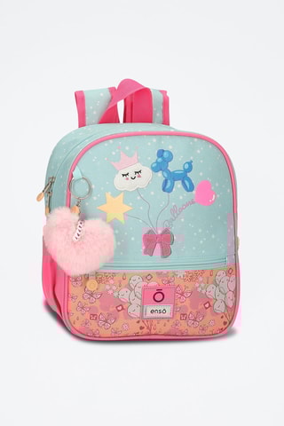 Mochila Enso Balloons - Azul-celeste e rosa