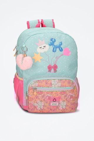 Mochila Enso Balloons - Azul-celeste e rosa