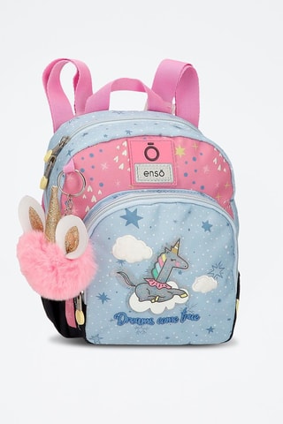 Mochila Dreams Come True Enso - Rosa e azul-celeste