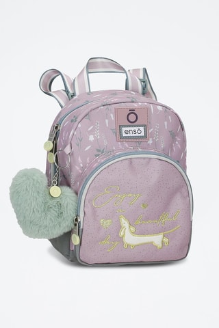 Mochila Enjoy a Beautiful Day Enso - Lilás e cinzento