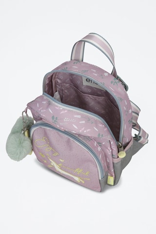 Mochila Enjoy a Beautiful Day Enso - Lilás e cinzento