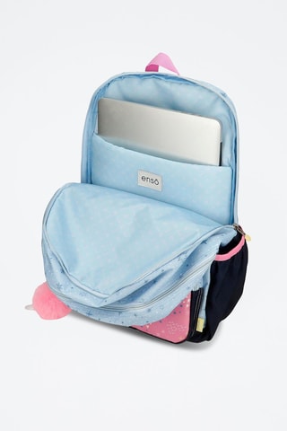Mochila Dreams Come True Enso - Azul-celeste e rosa