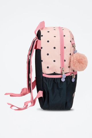 Mochila - Azul-escuro e rosa