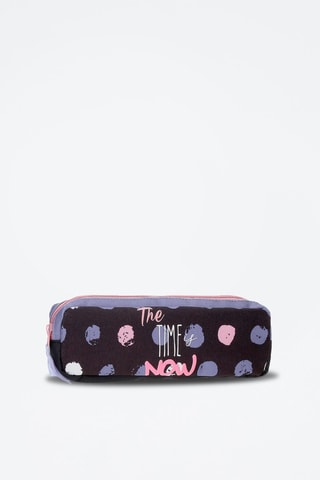 Estojo Azul-escuro e rosa