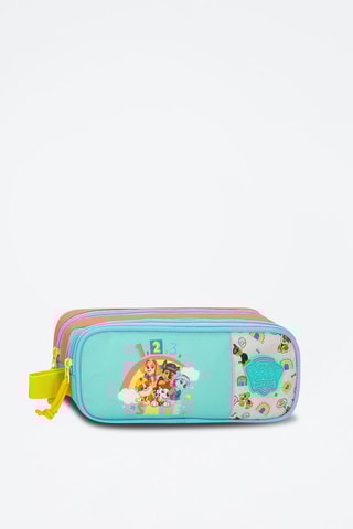 Estojo Patrulha Pata Turquesa e coral