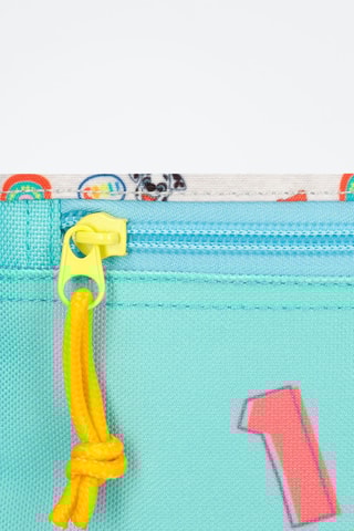 Estojo Patrulha Pata Turquesa e coral