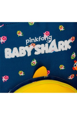 Estojo de higiene Baby Shark Pinkfong - Azul e branco