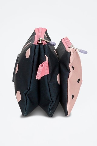 Estojo - Azul-escuro e rosa