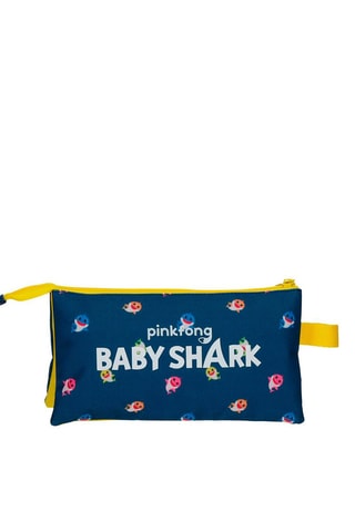 Estojo Baby Shark Pinkfong - Azul e amarelo