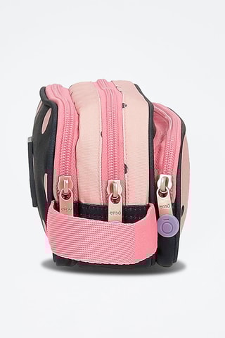 Estojo - Azul-escuro e rosa