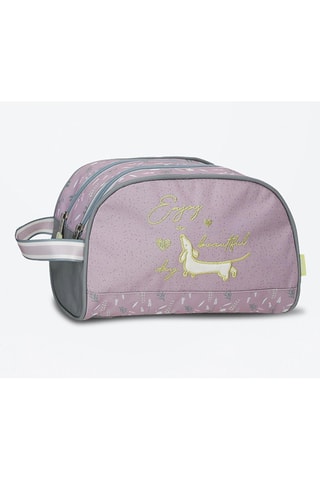 Bolsa de higiene Enjoy a Beautiful Day Enso - Lilás e cinzento