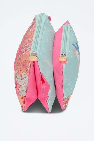 Estojo Enso Balloons - Azul-celeste e rosa