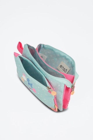 Estojo Enso Balloons - Azul-celeste e rosa