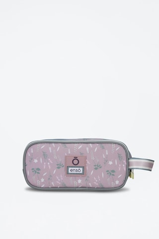 Estojo Enjoy a Beautiful Day Enso - Lilás e cinzento