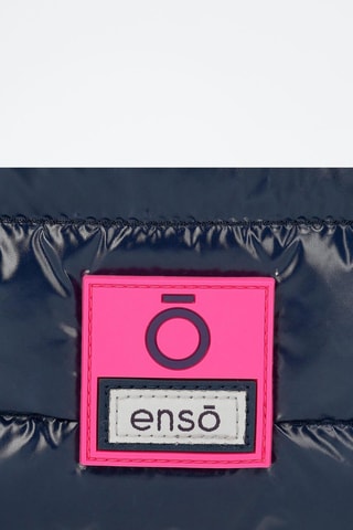 Estojo triplo - Azul-marinho e fúcsia