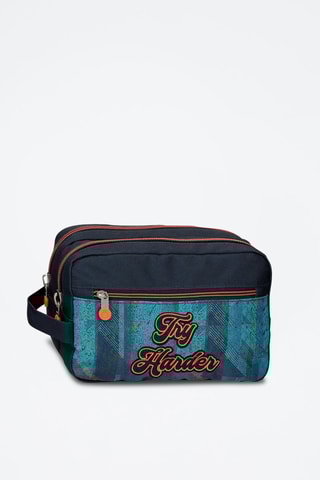 Bolsa de higiene - Turquesa e preto