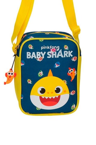 Mala a tiracolo Baby Shark Pinkfong - Azul e amarelo