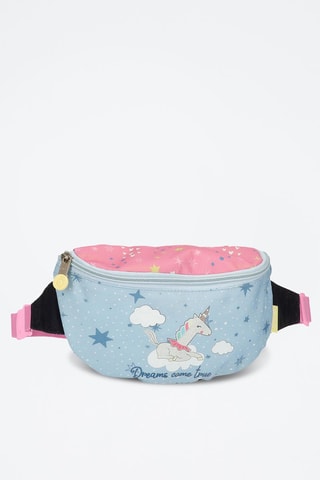 Bolsa de cintura Dreams Come True Enso - Azul-celeste e rosa