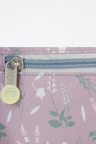 Porta-moedas Enjoy a Beautiful Day Enso - Lilás e cinzento