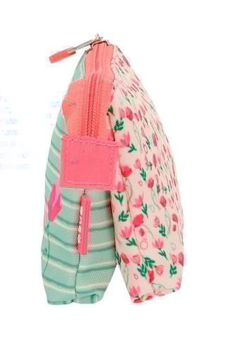 Porta-moedas - Verde e rosa